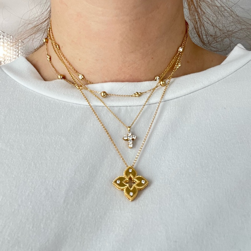 Roberto Coin Princess flower 18k gold